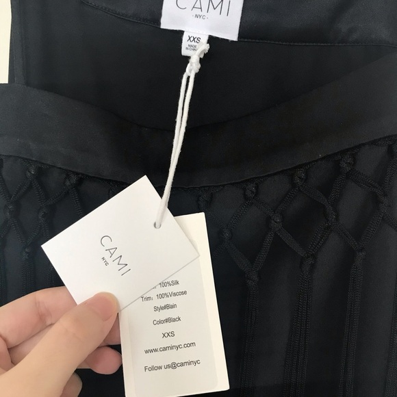 Cami NYC the Blain trimmed silk camisole xxs - Picture 4 of 5